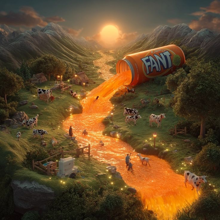 Golden Hour on River